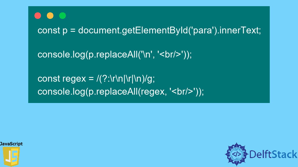 replace-new-line-using-javascript-delft-stack